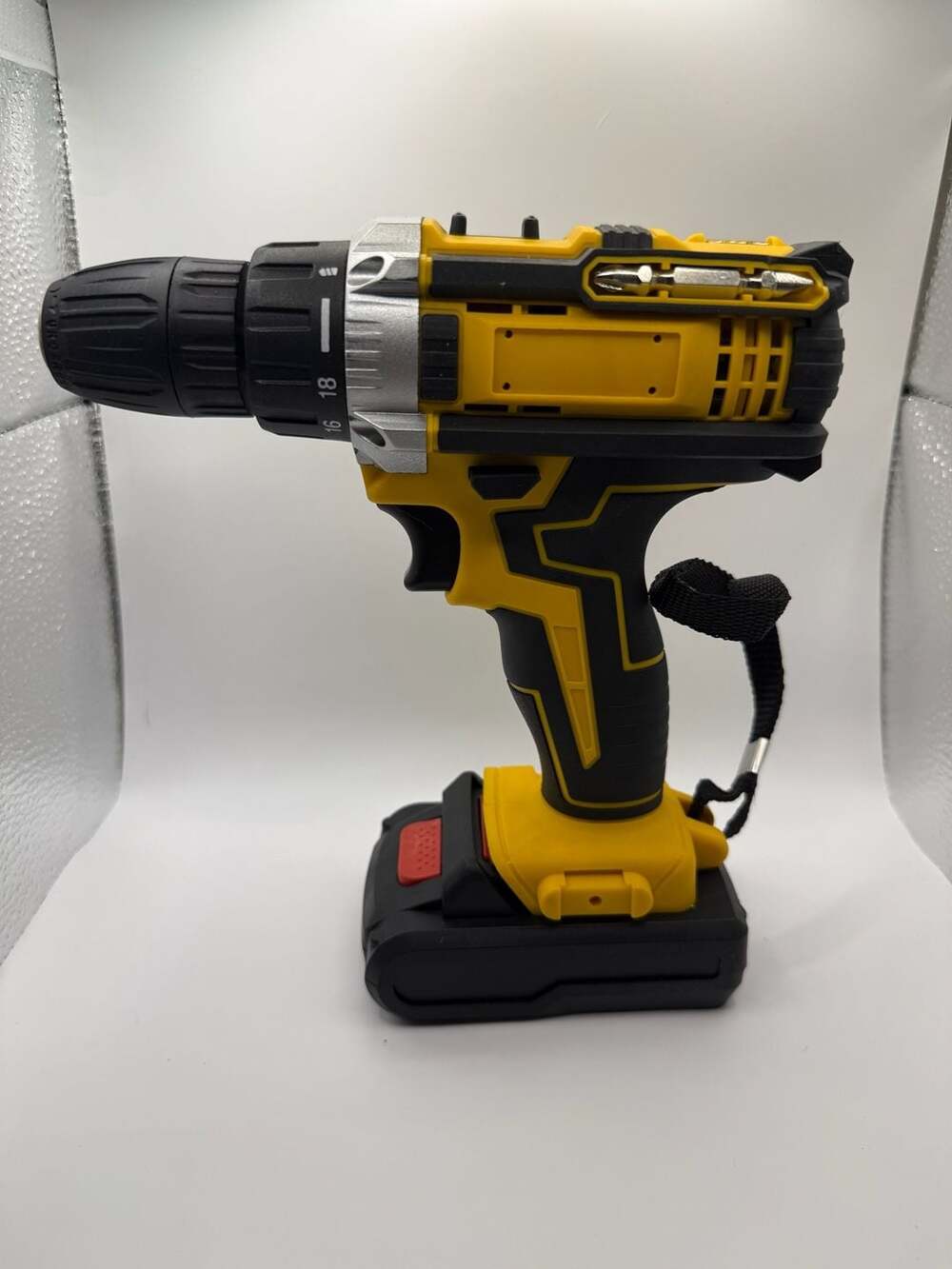 21V Cordless Electric Drill Brush Motor 2 Speeds Adjustment 18 Gears of Torque A